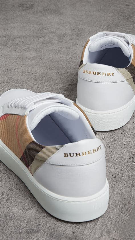 white burberry trainers|burberry denim sneakers.